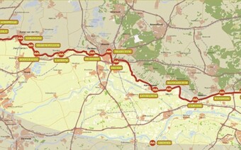 Fietsen langs de oude noordgrens van het vroegere Romeinse rijk