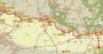 Fietsen langs de oude noordgrens van het vroegere Romeinse rijk