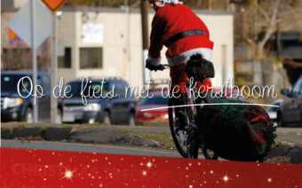 10x Kerstbomen op de fiets