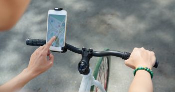 De smartphone en de fiets smartphone