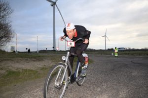 Fietsen met tegenwind