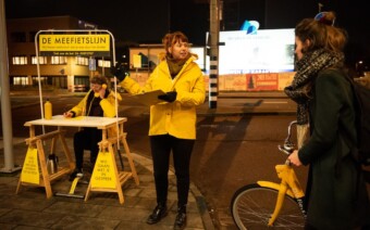 Aandacht voor veilig fietsen in het donker met de Meefietslijn