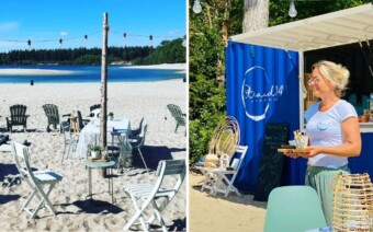 Fiets eens langs de nieuwe pop-up beachkiosk aan het Blauwe Meer