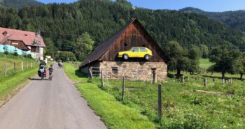 Murradweg: Bergaf langs de rivier
