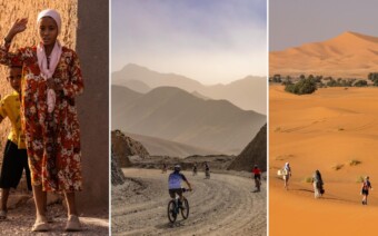 Nietig in het landschap